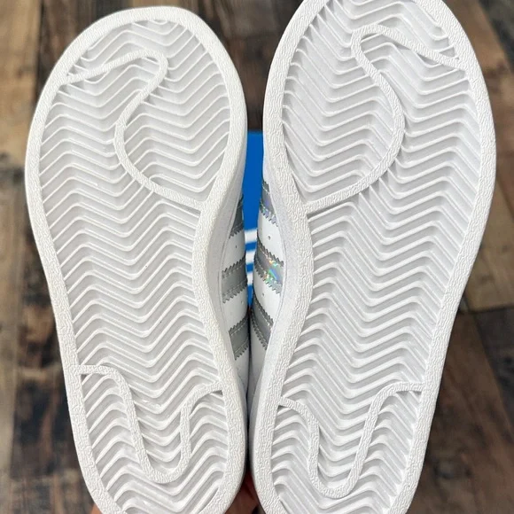 Adidas Superstar C White with Iridescent Stripes (NEW) - Picture 7 of 7